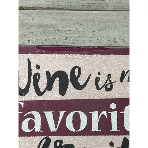 Wine Is My Favorite Fruit Design Glass Cutting Board 7.75" X 7.75" - NEW - Picture 7 of 7